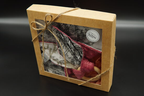 Čaukstošās austiņas un kvadrātiņa komplekts